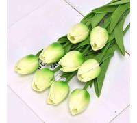 Lot de 9 tulipes artificielles en soie, fausses fleurs réalistes for la fête des mères, Pâques, la Saint-Valentin, cadeaux for la maison, un mariage, un bouquet, des arrangements floraux, décoration /