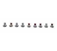 Lot de 9 vis M5 avec sécurité à vis et tige pour tondeuse robot Parkside Worx Bosch Husqvarna FLYMO McCulloch