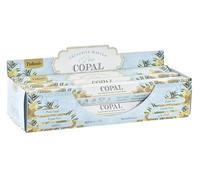 Lot de 90 bâtonnets d'encens Parfum Copal 24 cm + Tampon Saint Pancrace