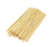 Lot de 90 brochettes en bois de bouleau naturel pour barbecue, bonbons, pommes, économiques et durables