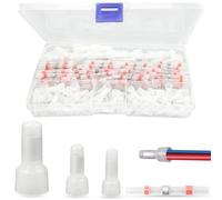 Lot de 90 connecteurs de câble CE1, CE2, CE5-100 connecteurs de câble AWG22-18 - Capuchons à sertir en nylon - Extrémité fermée