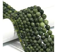 Lot de 90 perles d'espacement rondes en pierre naturelle œil de tigre, turquoise, cristal, pour loisirs créatifs et fabrication de bijoux - Jade du Sud - Diamètre 4 mm