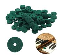 Lot de 90 rondelles légères en feutre pour réparation de clavier, 22 mm x 4,5 mm, pièces de rechange compatibles avec les pianos, vert