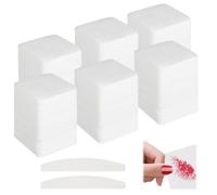Lot de 900 Cotons en Cellulose pour Ongles en Gel - Rouleau à Zèlettes avec 2 Limes (100/180) - Lingettes Non Pelucheuses pour Nettoyage - 3 Paquets