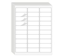 Lot de 900 étiquettes d'adresse en papier autocollant pour imprimante laser/jet d'encre 21,6 x 27,9 cm Blanc 30 par feuille