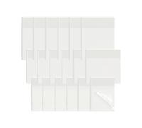 Lot de 900 feuilles de notes adhésives transparentes imperméables et autocollantes - Réinscriptibles - Pour la maison, l'école, le bureau (3 tailles)