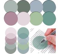 Lot de 900 feuilles de notes autocollantes transparentes STNRST-IN colorées et 1 stylo de signature doré - Étanche - Pour l'école, le bureau, la maison