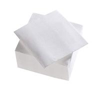 Lot de 900 serviettes soit 18 Paquets de 50 Serviettes Cocktail ouate microgaufré FSC® Blanc - 25x25 cm Surlys