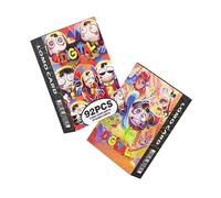 Lot de 92 mini cartes de fan de cirque noir - Ensemble d'art double face inspiré de Pomnii, Jax et plus, style fantaisie Digitalcircus