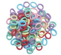 Lot de 95 élastiques à cheveux for bébé et enfant, anneau en gomme élastique for cheveux, cadeau d'anniversaire for enfants, accessoires for cheveux(Normal color)