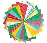 Lot de 96 feuilles imprimées "Love & Stars" pour DIY - Multicolore - l 21 x L 29,7 cm Multicolore
