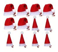 Lot de 96 mini pinces à cheveux en forme de chapeau de Noël pour femmes et filles | Mini pinces à cheveux festives pour fêtes de vacances, anniversaires et usage quotidien. (MIX)