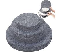 Lot de 96 séparateurs d'assiettes en feutre - Trois tailles différentes : 13 cm, 19 cm, 27 cm - Protection empilable - En feutre - Découpable - Restaurants pour protéger l'empilage - Séparation des