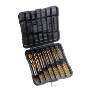 Lot de 99 forets hélicoïdaux industriels en acier rapide 1,5 mm-10 mm pour bois d'aluminium avec étui de rangement de protection pour le travail des métaux