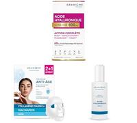 Lot de Acide Hyaluronique 600 mg + sérum à l’Acide Hyaluronique 4% + Masque Anti-Âge Éclat