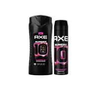 Lot de AXE Déodorant Homme Numéro 10 Spray 150ml & AXE Gel Douche Homme 5en1 Numéro 10 400ml - 24h Hydratant - parfum de pamplemousse et de menthe aquatique