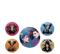 Lot de badges Arcane, taille unique, Métal