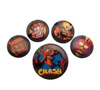 Lot de badges Crash Bandicoot (Pop Out) de Pyramid International
