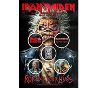 Lot de badges Iron Maiden Run For Your Lives