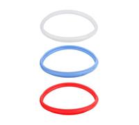 Lot de bagues d'étanchéité en silicone pour autocuiseur de 6QT/5QT/2.8QT/3QT/8QT - Qualité alimentaire, passe au lave-vaisselle, résistant à la chaleur jusqu'à 260 °C, 3 P (3 QT)