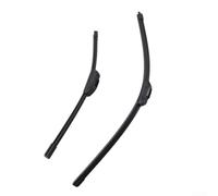 Lot de balais d'essuie-glace avant avec réduction du bruit du vent pour Fiat Panda 2003-2012 55,9 cm 40,6 cm Noir