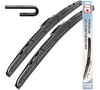 Lot de balais d'essuie-glace avant Hybrid Flex Aero compatibles avec Peugeot 1007 | année de construction 2005-2009 600 mm 450 mm Qualité supérieure Recambo