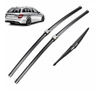 Lot de balais d'essuie-glace pour Mercedes S204 Break 2009-2012 | Pour C180 Break, C200 Break, C220 CDI Break, C250 Break, C300 Break, C63 AMG Break,