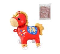 Lot de ballons gonflables pour le Nouvel An avec roues - Ballons gonflables en forme de cheval comme décoration pour les vacances, pour , jardin, fête, salon, décoration pour les fêtes