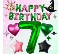 Lot de ballons Wicked pour décoration de fête de sorcière - Grands ballons émeraude de 101,6 cm pour décoration de fête d'anniversaire sur le thème de la sorcière magique (7ème)