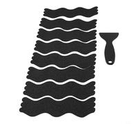 Lot de bandes adhésives antidérapantes en PEVA solide pour la sécurité de la salle de bain, autocollants antidérapants pour douche, baignoire, carrelage et escaliers, design hygiénique et facile à