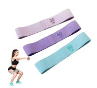 Lot de bandes de résistance avec 3 niveaux de résistance, bande de fitness en tissu adaptée à l'entraînement des fesses, des muscles fessiers et de tout le corps. Convient au yoga, au pilates, facile