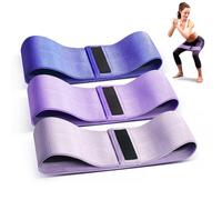 Lot de bandes de résistance, bandes d'exercice avec design antidérapant pour hanches et fessiers, 3 niveaux pour homme et femme, bandes d'entraînement pour le fitness à domicile, le yoga, le pilates