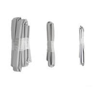 Lot de bandes d'étanchéité coulissantes en plastique et acier, joint extérieur et intérieur + bande d'étanchéité moyenne de 1,5 m, matériau PE, gris, pour une installation facile, aucun outil