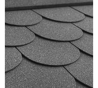 Lot de bardeaux bitumineux Timbela Beaver B369GREY - Couleur Vert, revêtement de toiture en Bitume pour abri de Jardin modèle M369