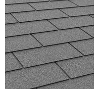 Lot de bardeaux bitumineux Trio T369GREY, Couleur Gris - Bitume toiture Timbela M369 pour Chalet de Jardin
