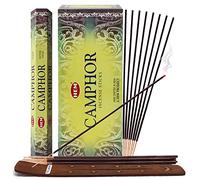 Lot de bâtons d'encens camphre et porte-encens en forme d'ourlet