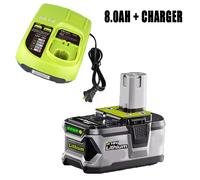 Ryobi Batterie lithium-ion One+ Plus RB18L50 P108 - 18 V 5 Ah - Lot de 2