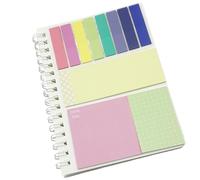 Lot de bloc-notes en papier rechargeable et de notes adhésives pour les employés de bureau étudiants Gérer les tâches de planification quotidiennes. Colle papier recyclable