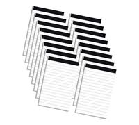 Lot de blocs-notes à détacher sans adhésif pour un nettoyage facile et facile à prendre des notes n'importe où, bloc-notes ligné avec lignes, journal de réunion, planificateur, bloc-notes pour la