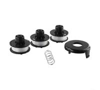 Lot de bobines de rechange pour débroussailleuse électrique de 9,1 m avec ressort et couvercle pour désherbeur électrique sans fil de 25,4 à 38,1 cm, compatible 51303 51304