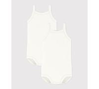 Lot de bodies bébé à bretelles en coton uni Petit Bateau - multicouleur - Taille 36 mois 36M multicouleur