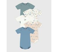 Lot de bodies manches courtes en coton imprimé bébé Petit Bateau - multicouleur - Taille 18 mois 18M multicouleur