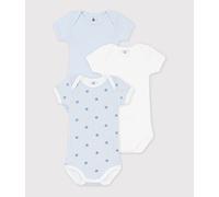 Lot de bodies manches courtes en coton imprimé étoiles bébé Petit Bateau - multicouleur - Taille 3 mois 3M multicouleur