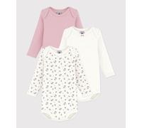 Lot de bodies manches longues en coton imprimé myrtilles bébé Petit Bateau - multicouleur - Taille 6 mois 6M multicouleur