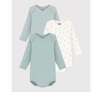 Lot de bodies manches longues en coton imprimé ours bébé Petit Bateau - multicouleur - Taille 12 mois 12M multicouleur