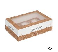 Lot de boîte à cupcakes beige - 5 five simply smart
