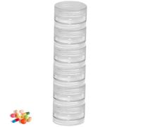 Lot de boîtes cosmétiques de voyage - Lot de petits récipients de soins de la peau rechargeables | Récipient de voyage transparent pour maquillage, crème hydratante, baume à lèvres, crème pour les