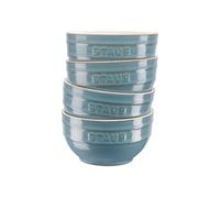 STAUB Ceramique Lot de 4 bols en céramique, Turquoise antique, 12 cm,400 ml