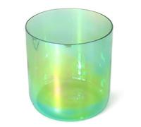 Lot de bols chantants en cristal d'alchimiste, 17,8 cm, 440 Hz, avec batteur en acrylique et joint torique, pour la guérison par le son, la thérapie, la méditation, l'amélioration de l'énergie (vert