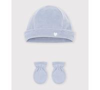 Lot de bonnet et moufles bébé uni Petit Bateau - multicouleur - Taille 3 mois 3M multicouleur